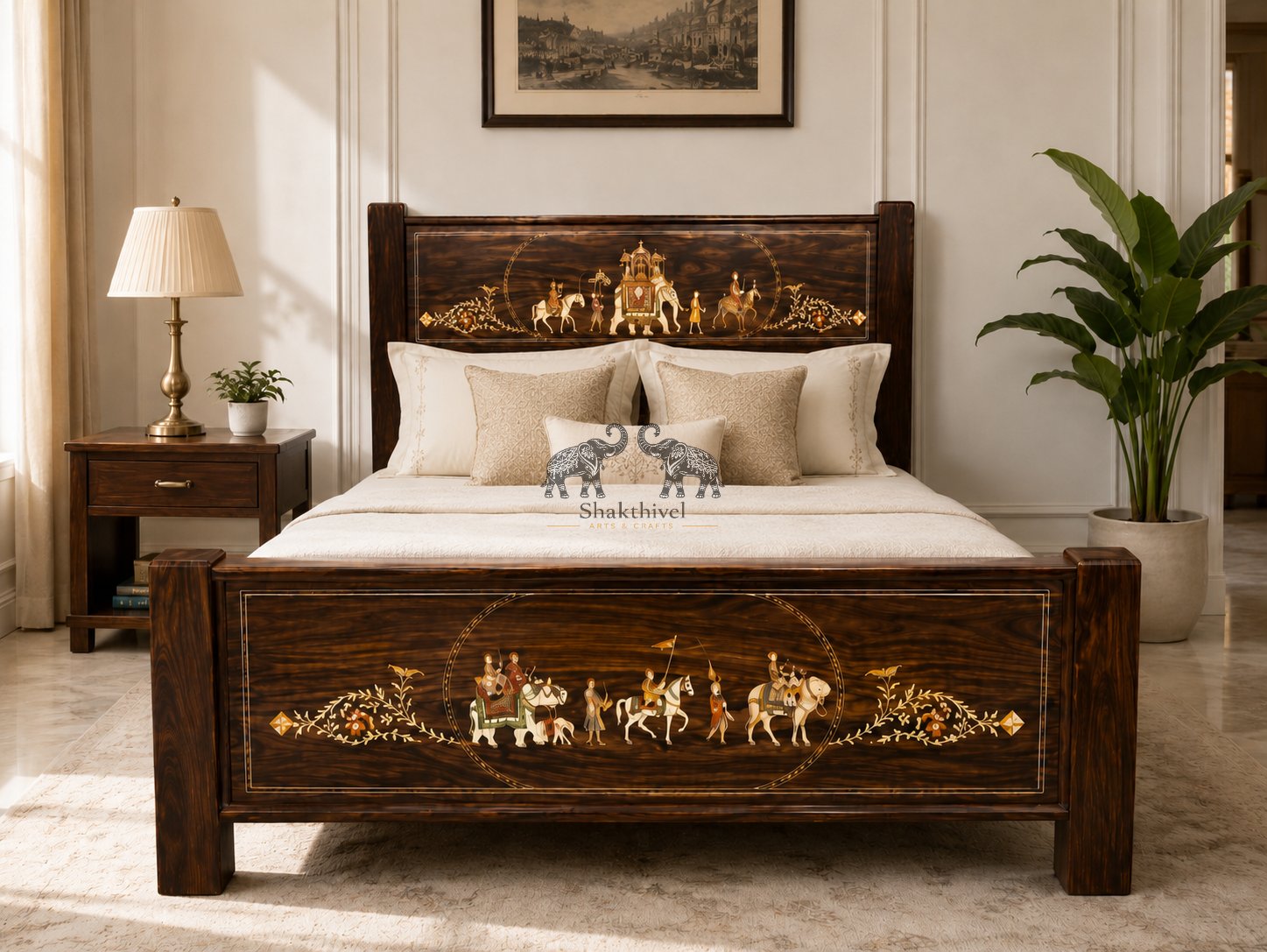 Artisan Rosewood Bed with Royal Parade Detailing