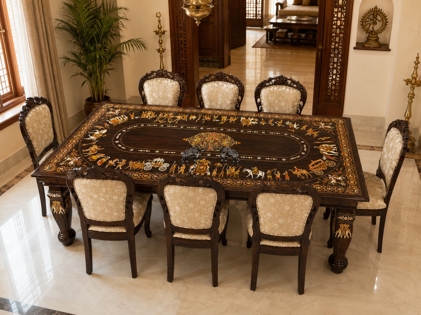 Imperial Procession Rosewood Dining Set