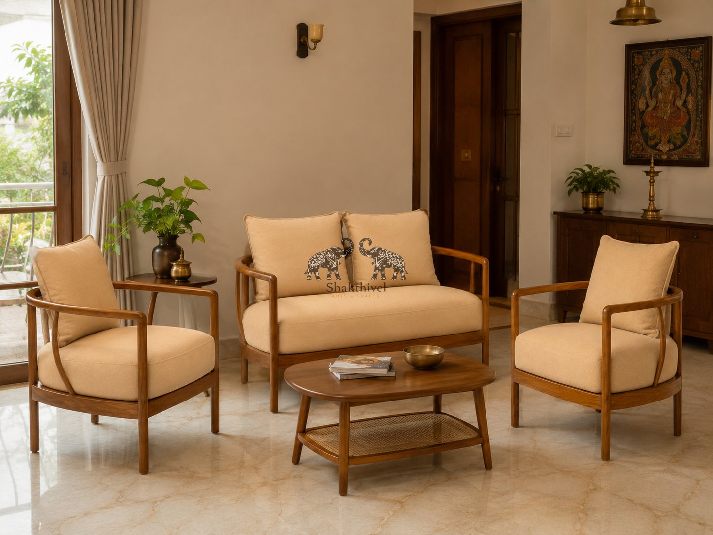 Contemporary South Indian Lounge Set